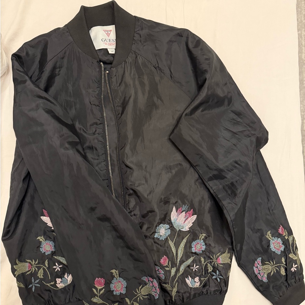 Guess Soft Floral Bomber Jacket